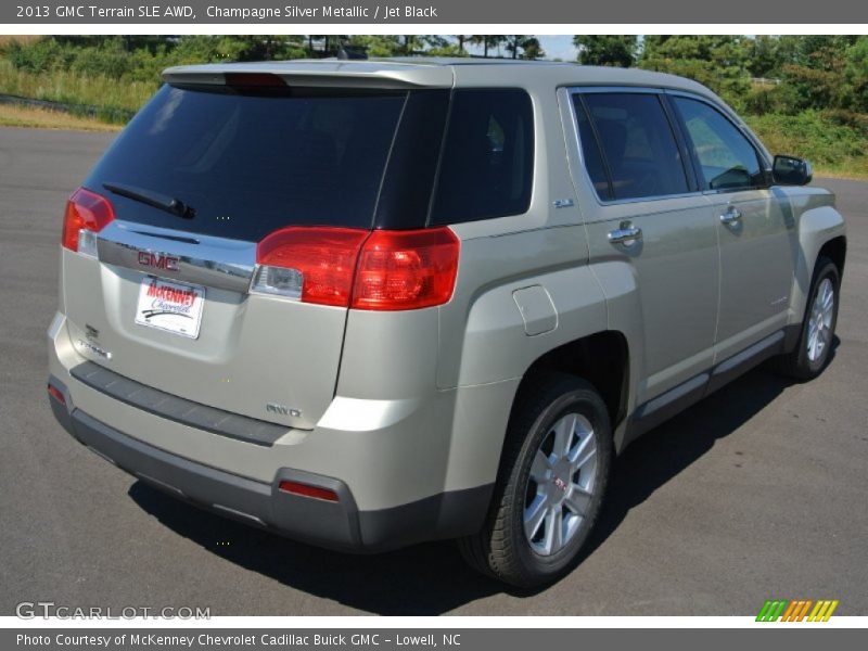 Champagne Silver Metallic / Jet Black 2013 GMC Terrain SLE AWD