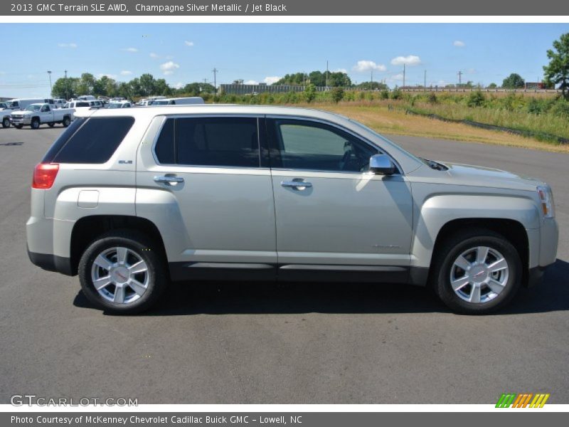Champagne Silver Metallic / Jet Black 2013 GMC Terrain SLE AWD