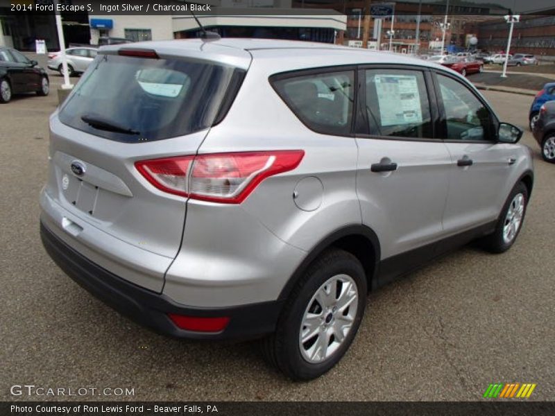 Ingot Silver / Charcoal Black 2014 Ford Escape S