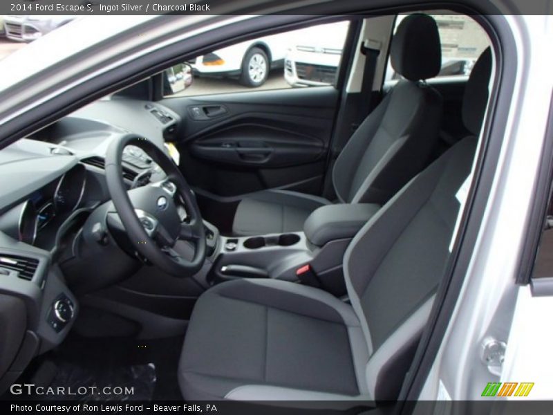 Ingot Silver / Charcoal Black 2014 Ford Escape S