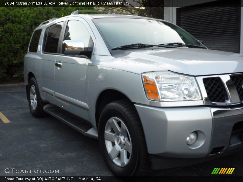 Silver Lightning Metallic / Steel/Titanium 2004 Nissan Armada LE 4x4