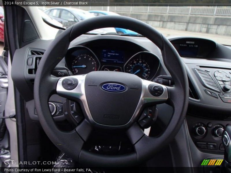 Ingot Silver / Charcoal Black 2014 Ford Escape S
