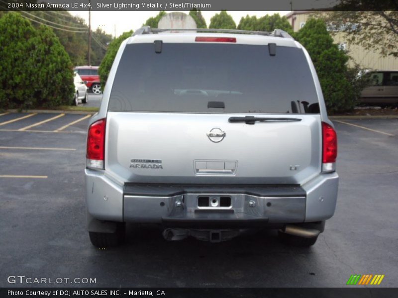 Silver Lightning Metallic / Steel/Titanium 2004 Nissan Armada LE 4x4