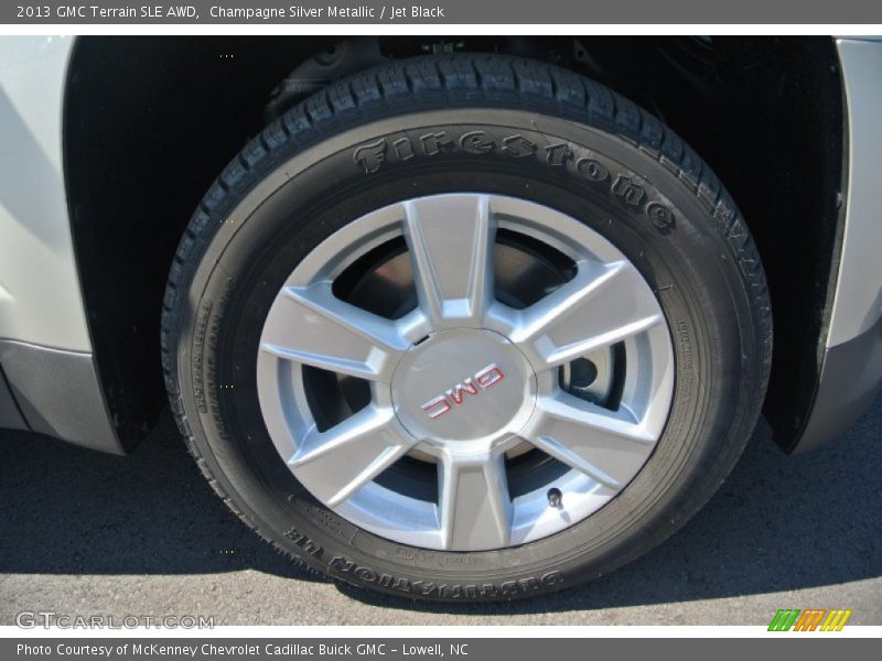 Champagne Silver Metallic / Jet Black 2013 GMC Terrain SLE AWD