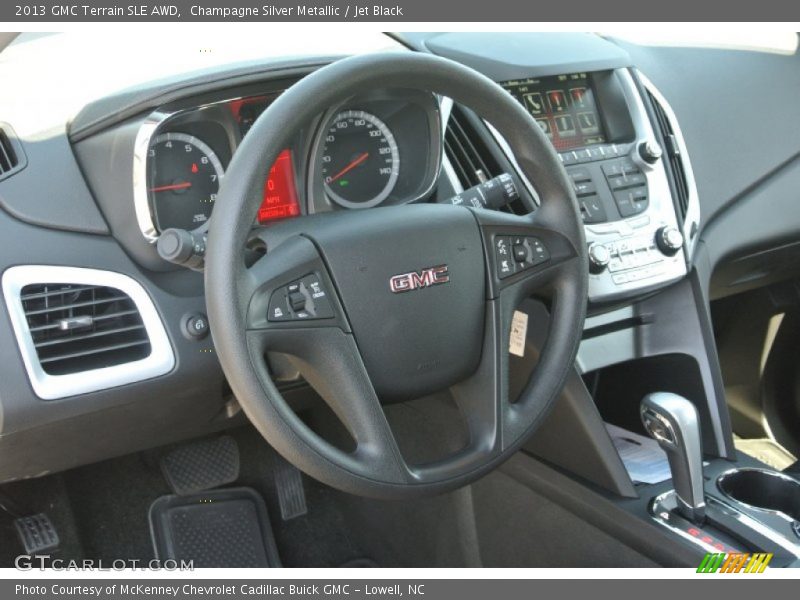 Champagne Silver Metallic / Jet Black 2013 GMC Terrain SLE AWD