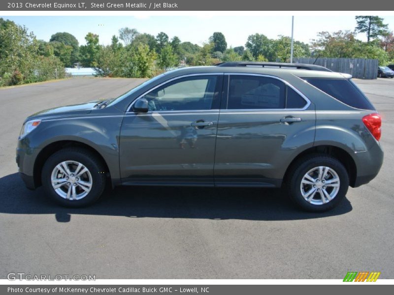 Steel Green Metallic / Jet Black 2013 Chevrolet Equinox LT