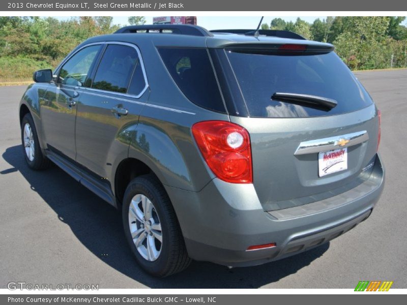 Steel Green Metallic / Jet Black 2013 Chevrolet Equinox LT