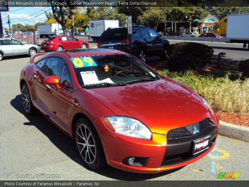 Sunset Pearlescent Pearl / Terra Cotta/Charcoal 2009 Mitsubishi Eclipse GT Coupe