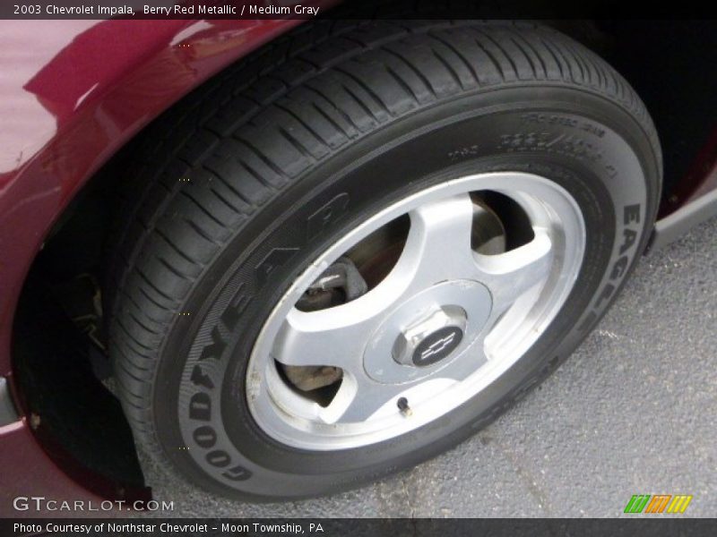 Berry Red Metallic / Medium Gray 2003 Chevrolet Impala