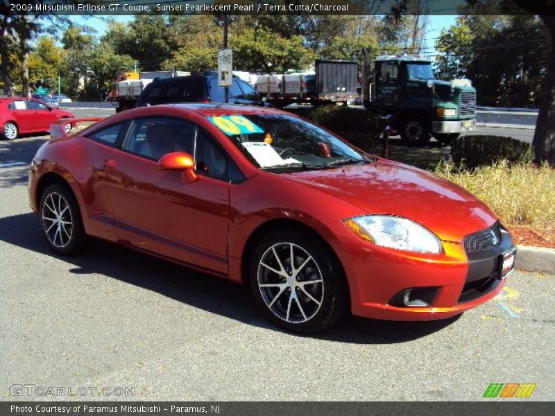 Sunset Pearlescent Pearl / Terra Cotta/Charcoal 2009 Mitsubishi Eclipse GT Coupe