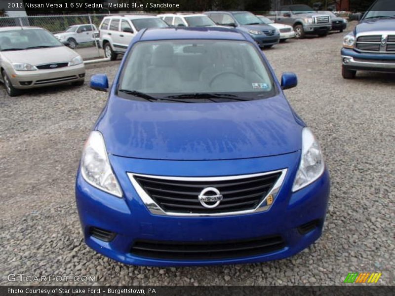 Metallic Blue / Sandstone 2012 Nissan Versa 1.6 SV Sedan