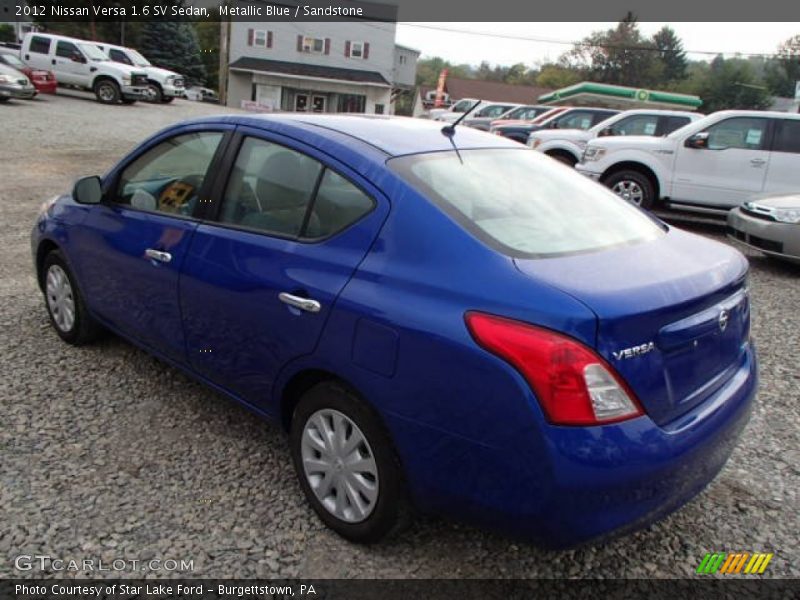 Metallic Blue / Sandstone 2012 Nissan Versa 1.6 SV Sedan