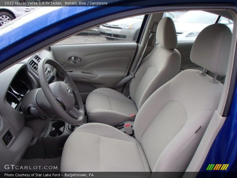 Metallic Blue / Sandstone 2012 Nissan Versa 1.6 SV Sedan
