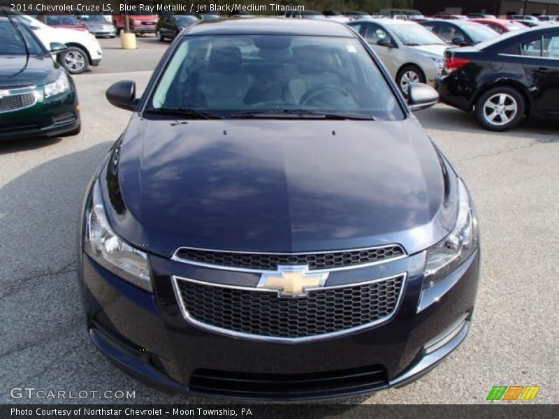 Blue Ray Metallic / Jet Black/Medium Titanium 2014 Chevrolet Cruze LS