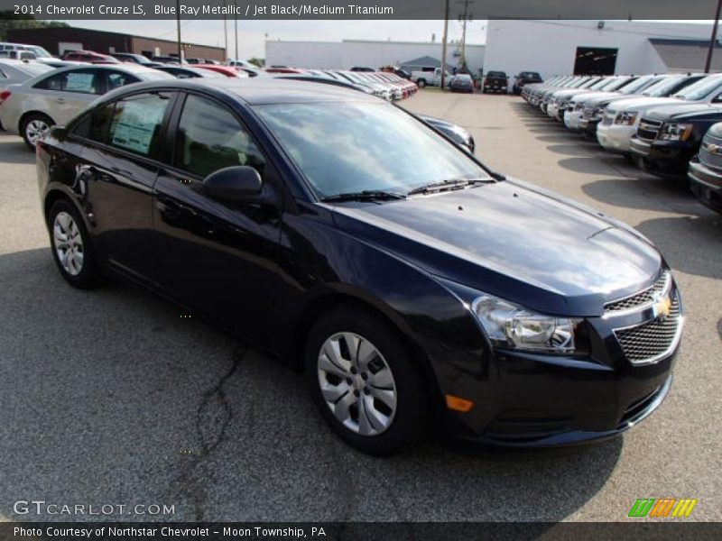 Blue Ray Metallic / Jet Black/Medium Titanium 2014 Chevrolet Cruze LS