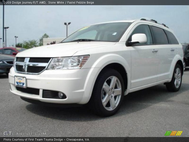 Stone White / Pastel Pebble Beige 2009 Dodge Journey R/T AWD