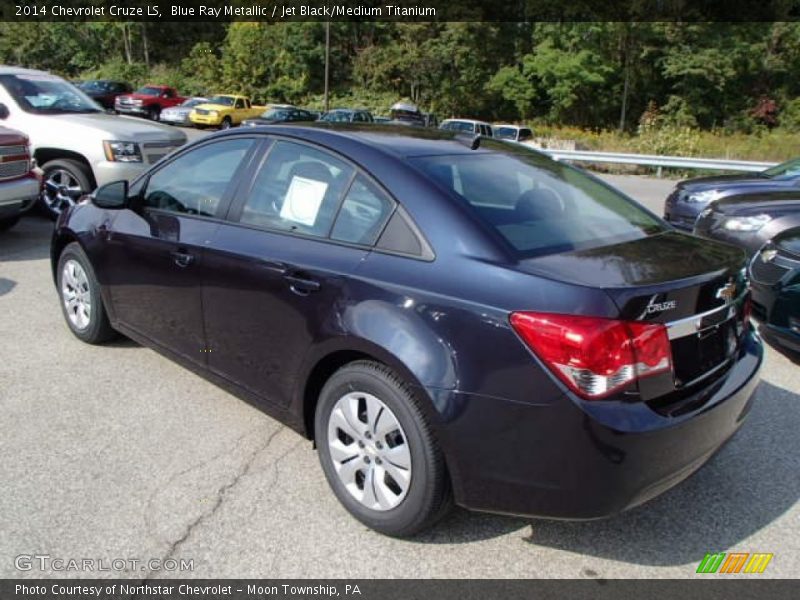 Blue Ray Metallic / Jet Black/Medium Titanium 2014 Chevrolet Cruze LS
