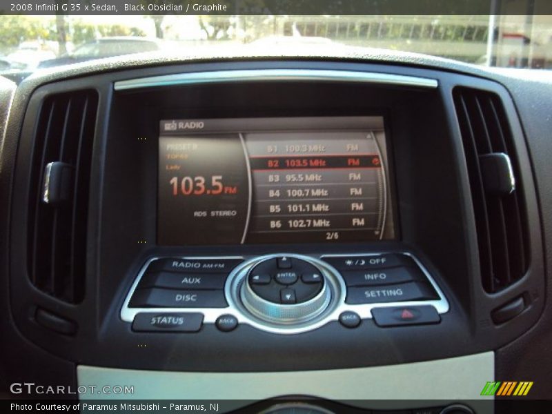 Black Obsidian / Graphite 2008 Infiniti G 35 x Sedan