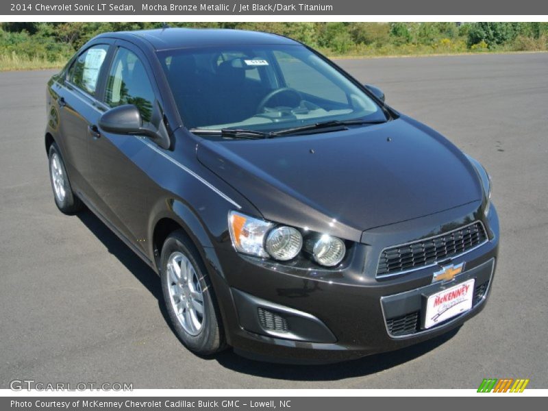 Mocha Bronze Metallic / Jet Black/Dark Titanium 2014 Chevrolet Sonic LT Sedan