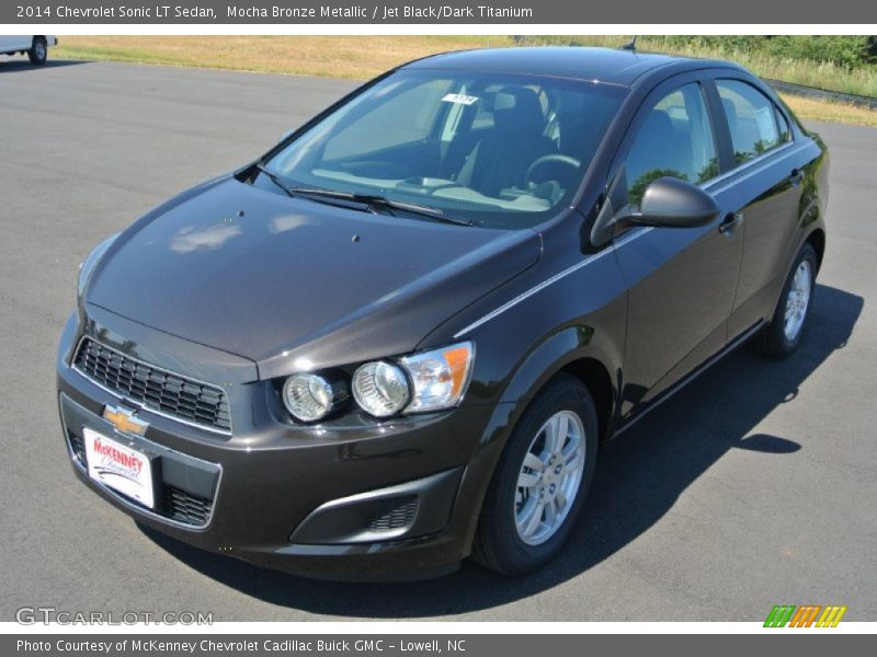 Mocha Bronze Metallic / Jet Black/Dark Titanium 2014 Chevrolet Sonic LT Sedan