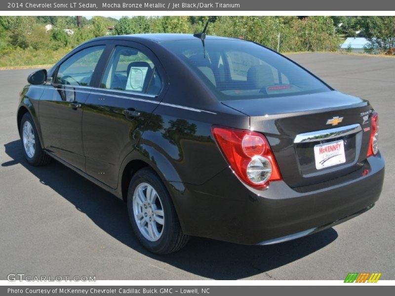 Mocha Bronze Metallic / Jet Black/Dark Titanium 2014 Chevrolet Sonic LT Sedan