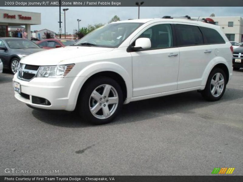 Stone White / Pastel Pebble Beige 2009 Dodge Journey R/T AWD