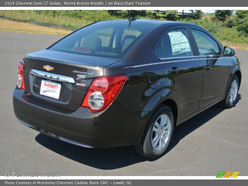 Mocha Bronze Metallic / Jet Black/Dark Titanium 2014 Chevrolet Sonic LT Sedan