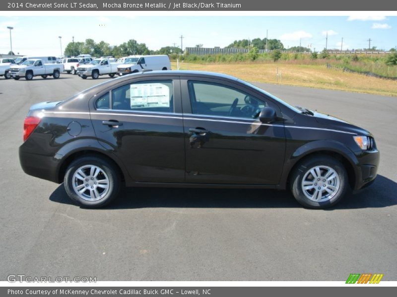 Mocha Bronze Metallic / Jet Black/Dark Titanium 2014 Chevrolet Sonic LT Sedan