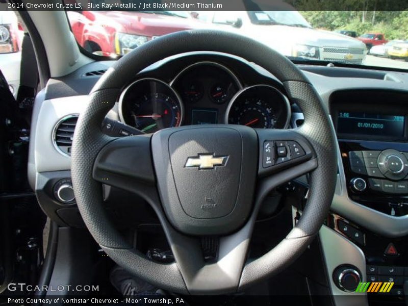 Blue Ray Metallic / Jet Black/Medium Titanium 2014 Chevrolet Cruze LS
