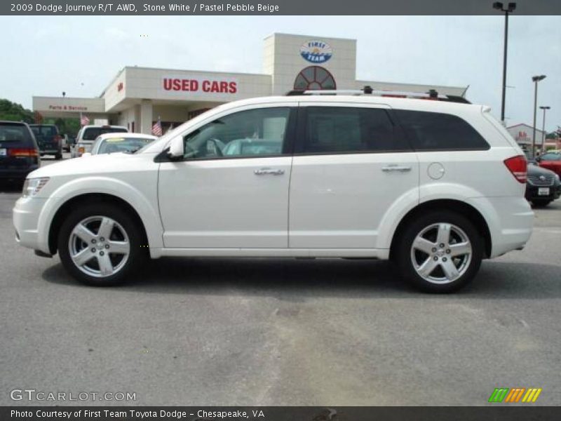 Stone White / Pastel Pebble Beige 2009 Dodge Journey R/T AWD