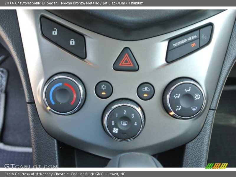 Mocha Bronze Metallic / Jet Black/Dark Titanium 2014 Chevrolet Sonic LT Sedan