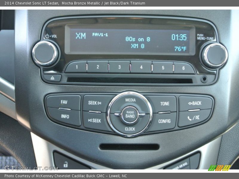 Mocha Bronze Metallic / Jet Black/Dark Titanium 2014 Chevrolet Sonic LT Sedan