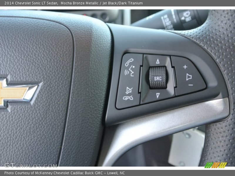 Mocha Bronze Metallic / Jet Black/Dark Titanium 2014 Chevrolet Sonic LT Sedan