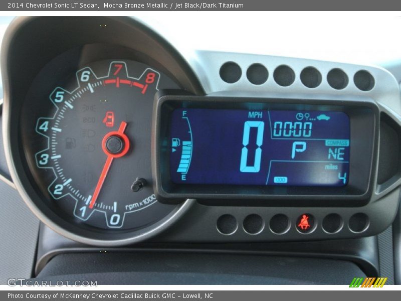 Mocha Bronze Metallic / Jet Black/Dark Titanium 2014 Chevrolet Sonic LT Sedan
