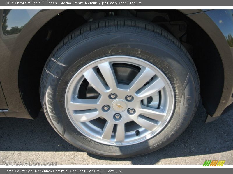 Mocha Bronze Metallic / Jet Black/Dark Titanium 2014 Chevrolet Sonic LT Sedan