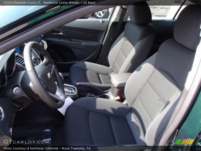 Rainforest Green Metallic / Jet Black 2014 Chevrolet Cruze LT