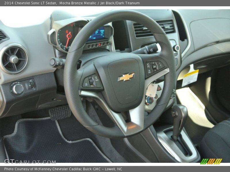Mocha Bronze Metallic / Jet Black/Dark Titanium 2014 Chevrolet Sonic LT Sedan