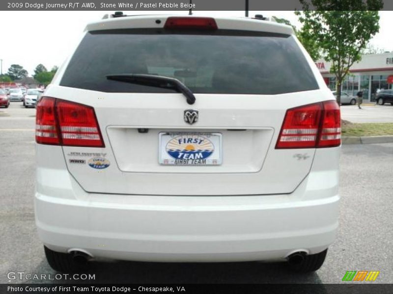 Stone White / Pastel Pebble Beige 2009 Dodge Journey R/T AWD