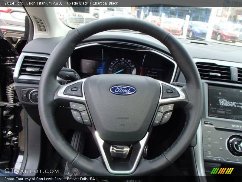  2014 Fusion Titanium AWD Steering Wheel