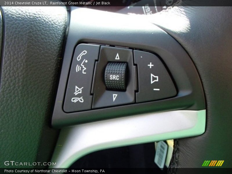 Rainforest Green Metallic / Jet Black 2014 Chevrolet Cruze LT