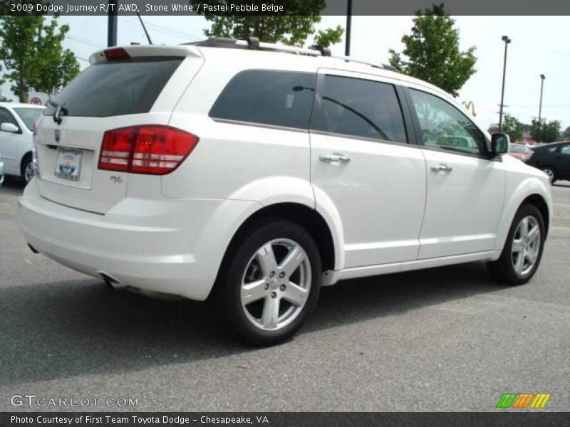 Stone White / Pastel Pebble Beige 2009 Dodge Journey R/T AWD