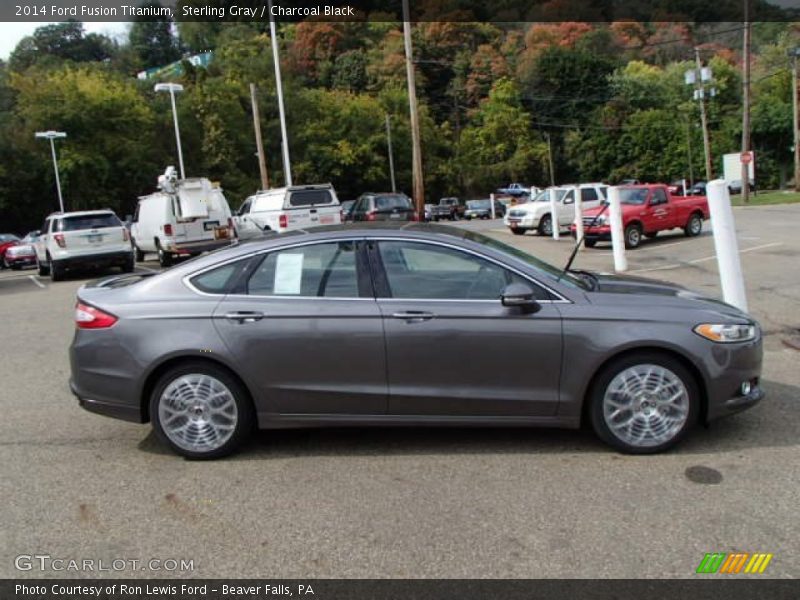Sterling Gray / Charcoal Black 2014 Ford Fusion Titanium