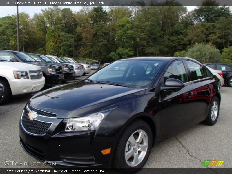 Black Granite Metallic / Jet Black 2014 Chevrolet Cruze LT
