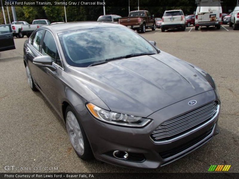 Sterling Gray / Charcoal Black 2014 Ford Fusion Titanium
