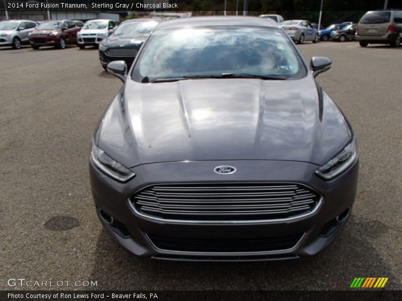 Sterling Gray / Charcoal Black 2014 Ford Fusion Titanium