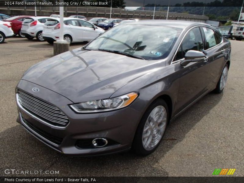 Sterling Gray / Charcoal Black 2014 Ford Fusion Titanium