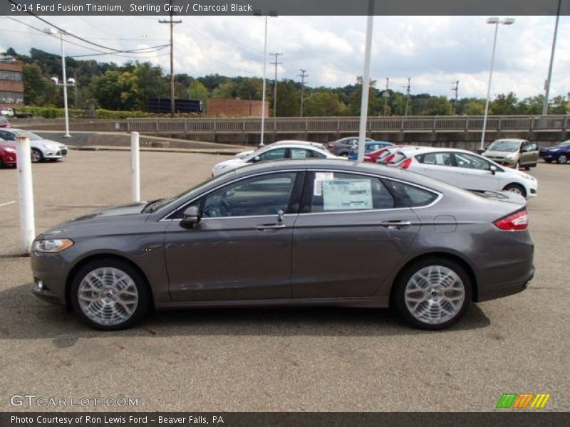 Sterling Gray / Charcoal Black 2014 Ford Fusion Titanium