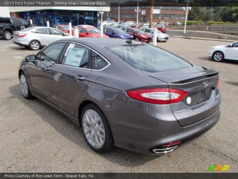 Sterling Gray / Charcoal Black 2014 Ford Fusion Titanium
