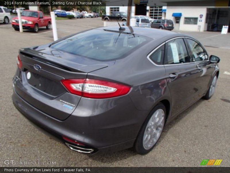 Sterling Gray / Charcoal Black 2014 Ford Fusion Titanium