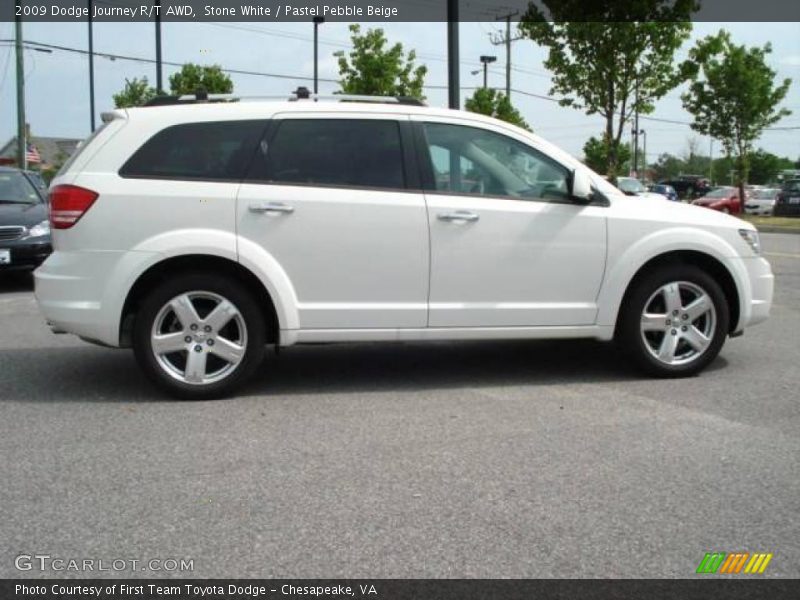 Stone White / Pastel Pebble Beige 2009 Dodge Journey R/T AWD